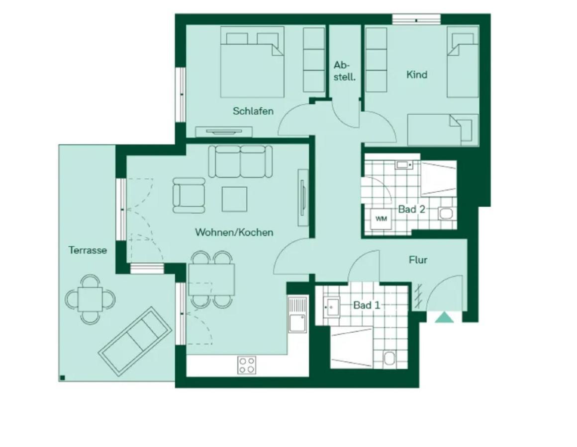 Terrassenwohnung "Gartenblick" - Haffresidenz Garz  Luaran gambar